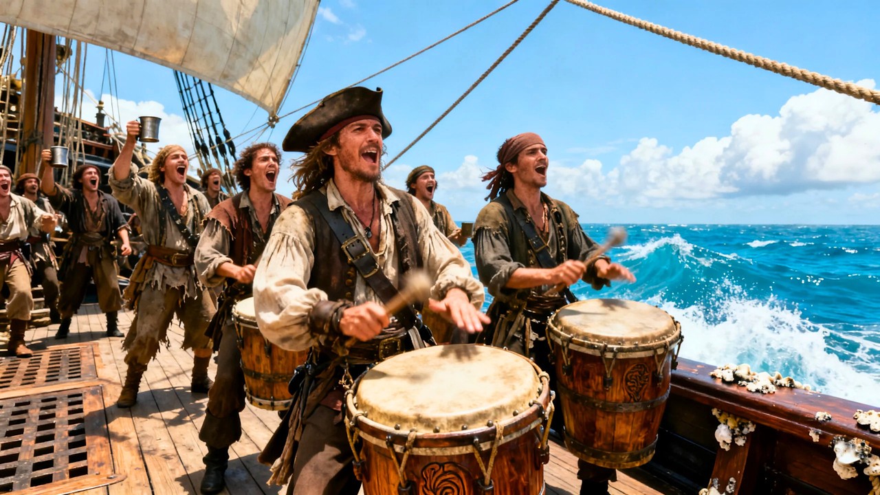 30 MIN Ocean Adventure Shanties — Sailing Into the Sunrise (Feel-Good Folk)