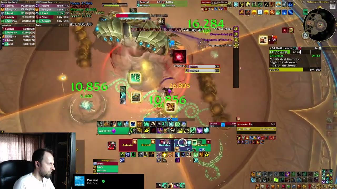 Trolling in Galakrond's Fall M+24, Mistweaver Monk (Fortified, Storming, Bursting)