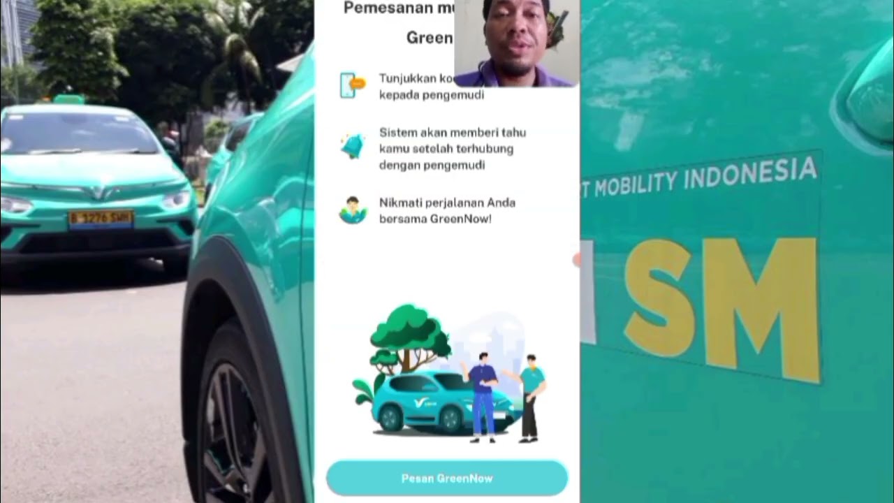Cara pesan taksi listrik green sm asal vietnam