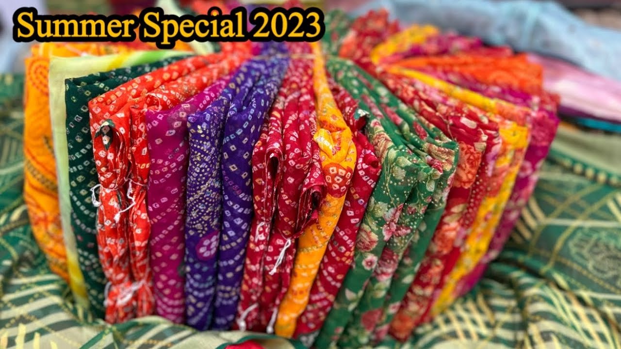 सबसे ज़्यादा पसंद आने वाले साड़ी | Bhandani Rajasthani Fancy Work Saree Manufacturer Surat | #Saree