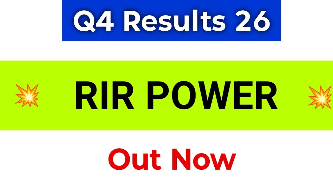 RIR Power Electronics Q4 Results | RIR Power Results | RIR Power Electronics Share Latest News