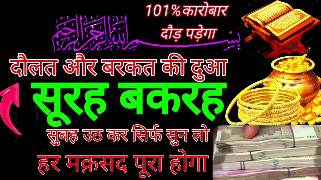 Surah al Baqarah | Rizq Rozgaar me barkat ki Dua| सुरह बकारह पढ़ने और सुनने के फायदे |Episode 235