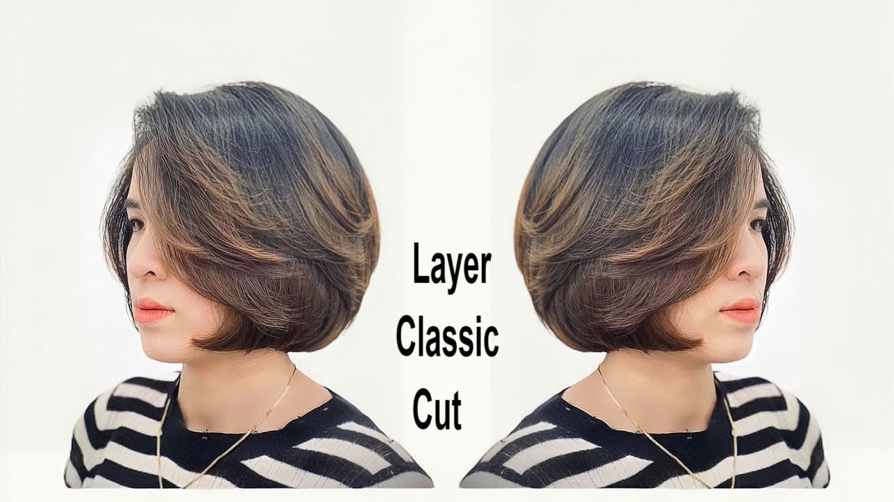 Dang Hieu. Layer Bob Hair Cut - Hướng dẫn cắt tóc ngắn đơn giản, dễ thực hiện.
