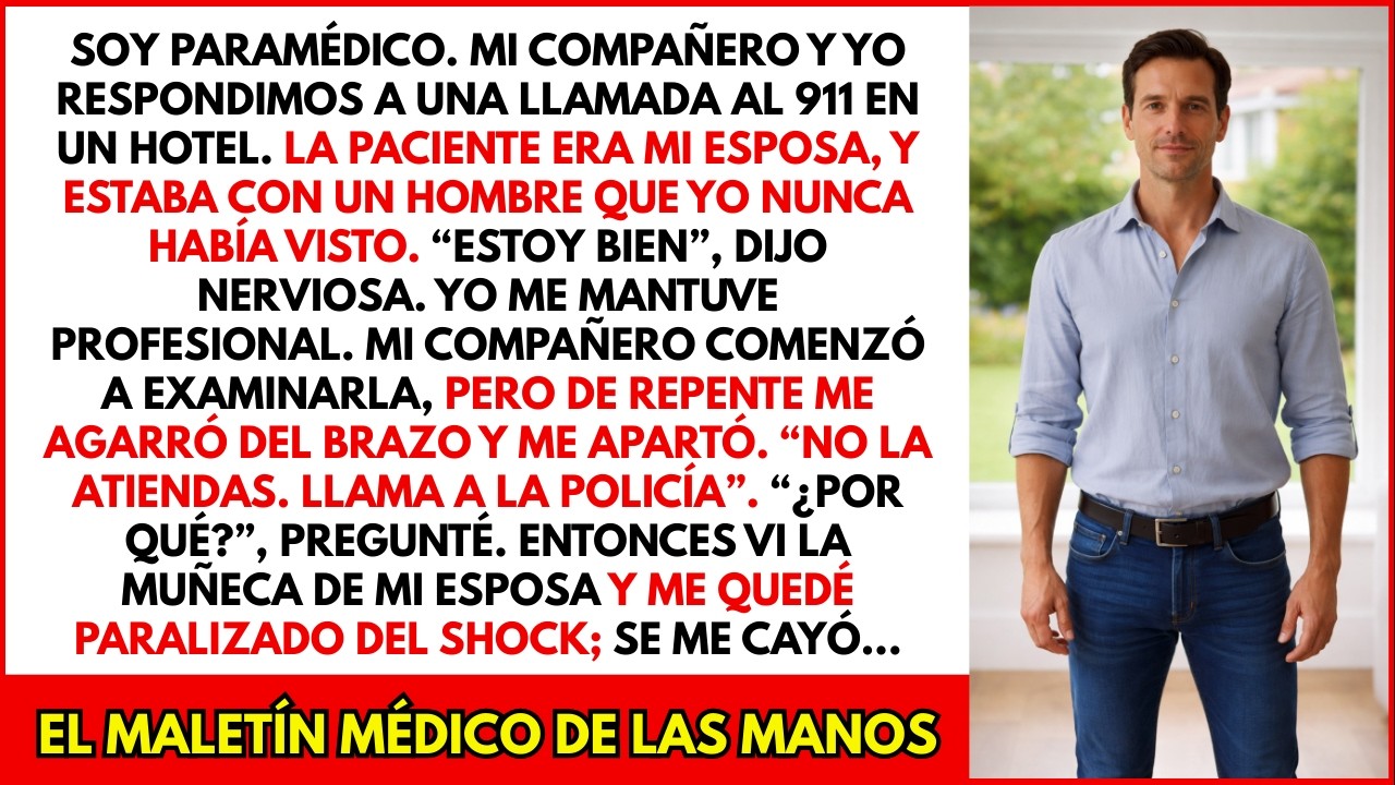Soy paramédico respondí al 911 en un hotel… el paciente era mi esposa y llamé a la policía al ver...