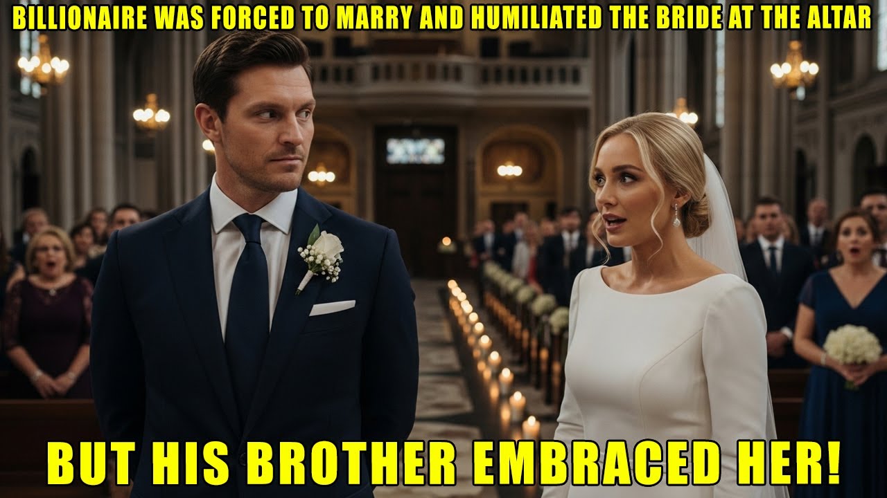 Billionaire Was Forced to Marry and Humiliated the Bride at the Altar… But His Brother Embraced Her!