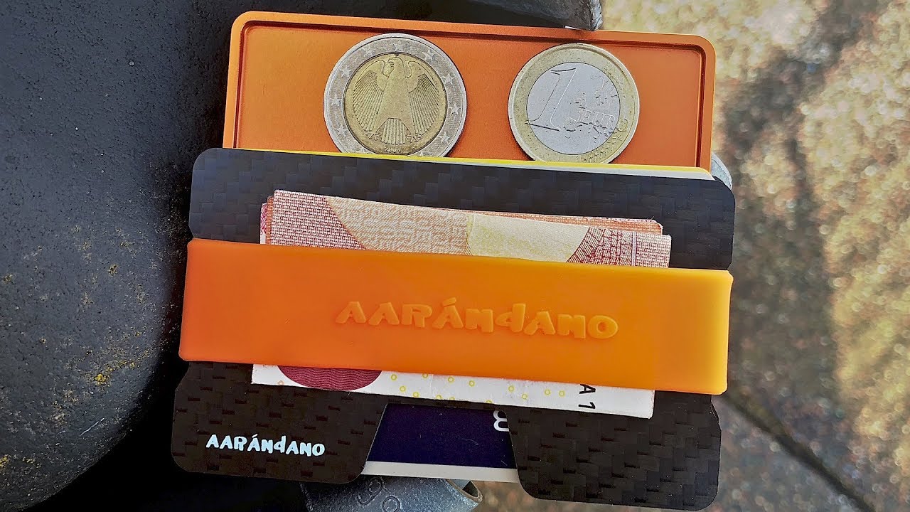 Bestseller Carbon Slim Wallet von Aarandano jetzt mit M&Uuml;NZFACH! IClip Alternative?! // DEUTSCH