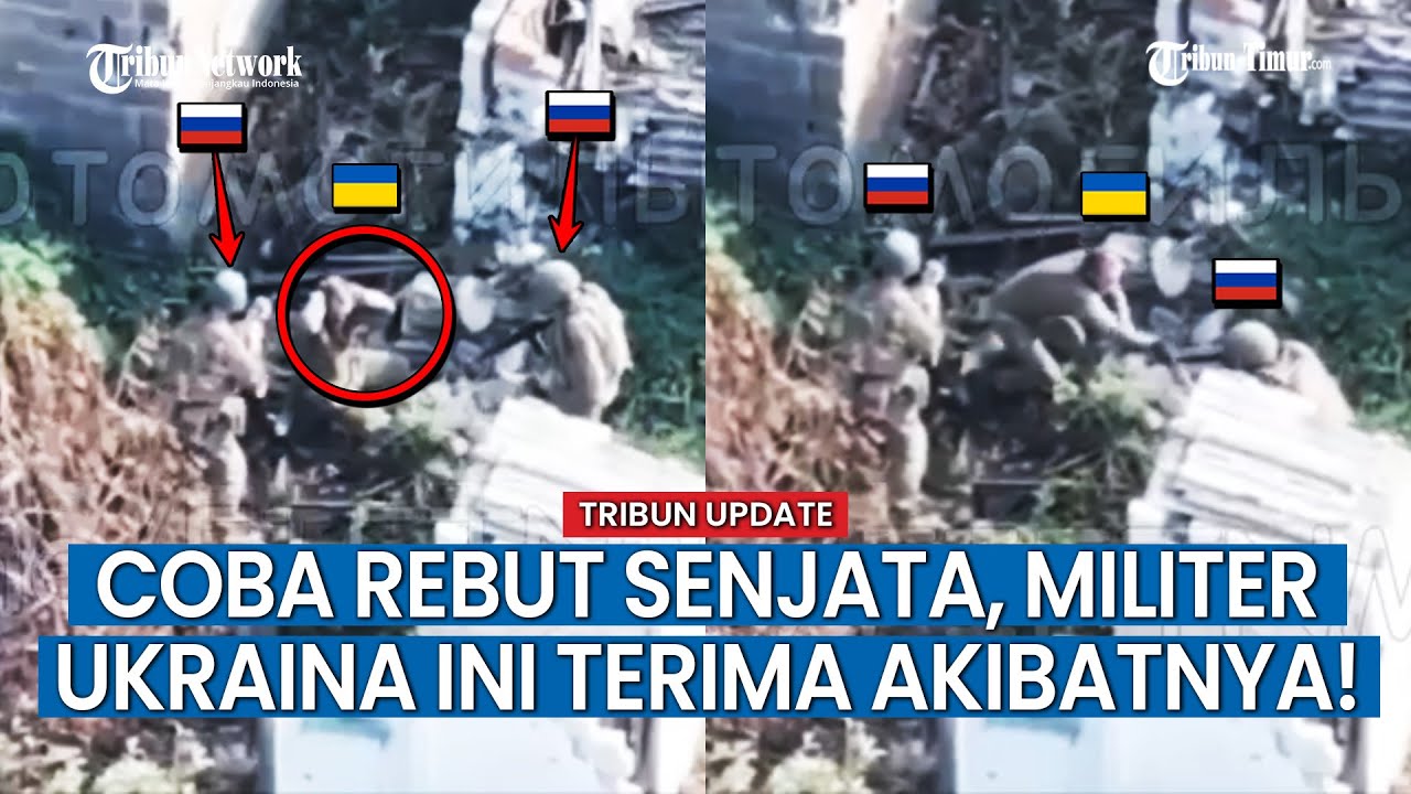 Rekaman Eksklusif Saat Tentara Ukraina Rebut Senjata Tentara Rusia Berakhir Kematian