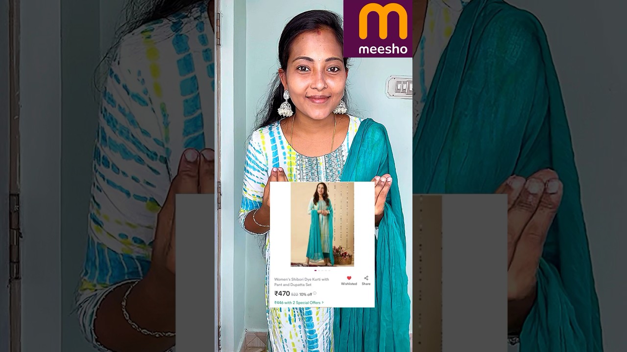Quality is good #meeshohaul #meeshofinds #kurtiset #kurtisethaul #meeshokurtipantsethaul #ytshorts