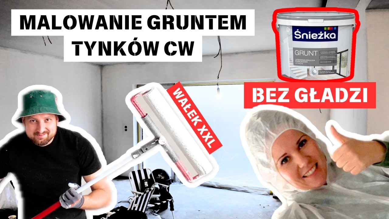 Gruntowanie | Tynki bez gładzi | Dom 290m2