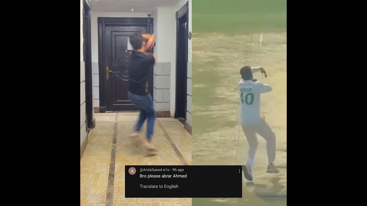 Abrar Ahmed bowling copy 🔥💯 #shorts #youtubeshorts #cricket