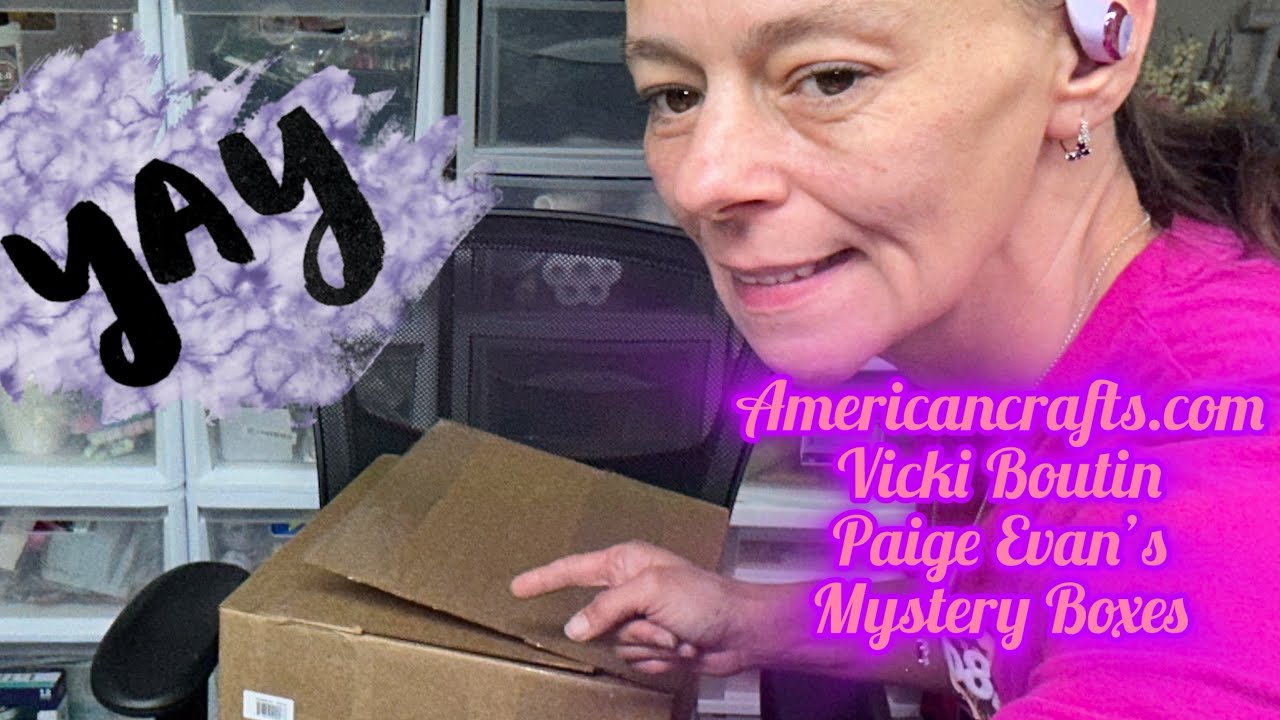Look what I got in my Americancrafts.com mystery boxes|#diy #papercraft #americancrafts #mysterybox 
