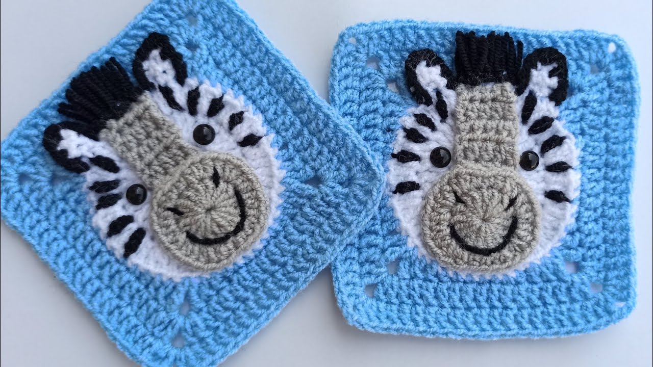 موتیف حیوانات موتیف گوره خر 🦓 zibramotif# #موتیف #روتختی #موتیف #grannysquare