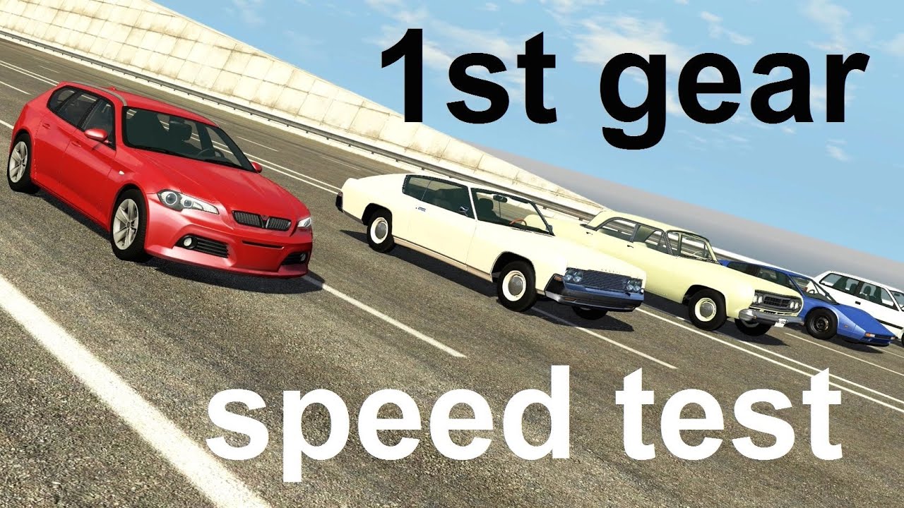 What Is The Fastest Car In 1st Gear? BeamNG. Drive
