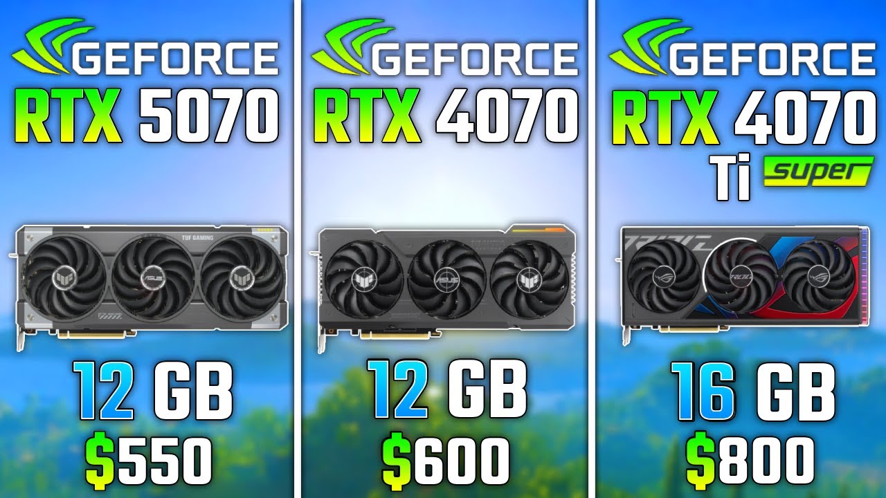 RTX 5070 vs RTX 4070 vs RTX 4070 Ti SUPER | Test in 6 Game