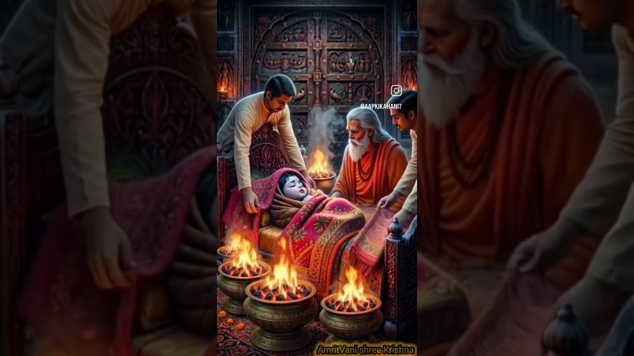 Bal Krishna Leela #radheradhe #krishnabhakti Video belongs to respective owner