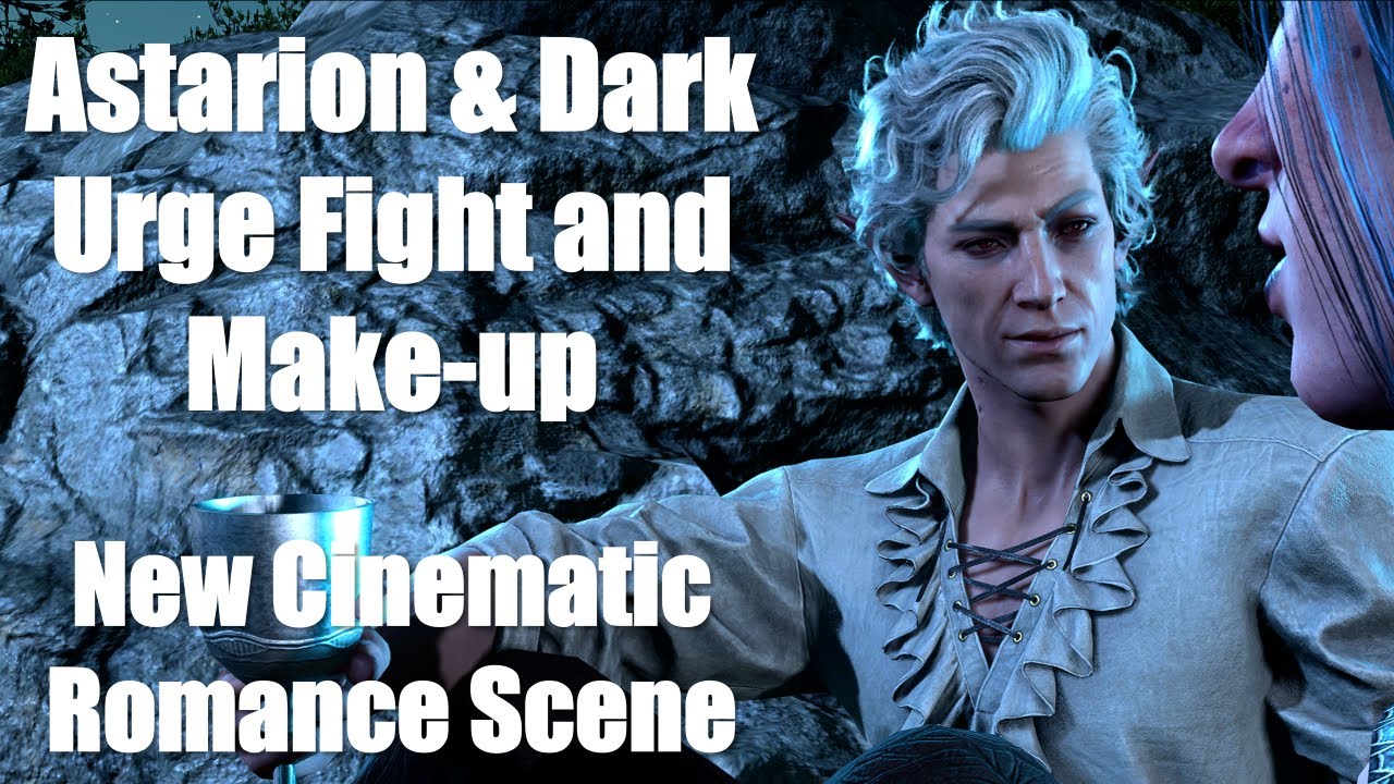 Astarion & Dark Urge Fight and Make-up- new cinematic bg3 romance scene using unique dialogue-A2E13