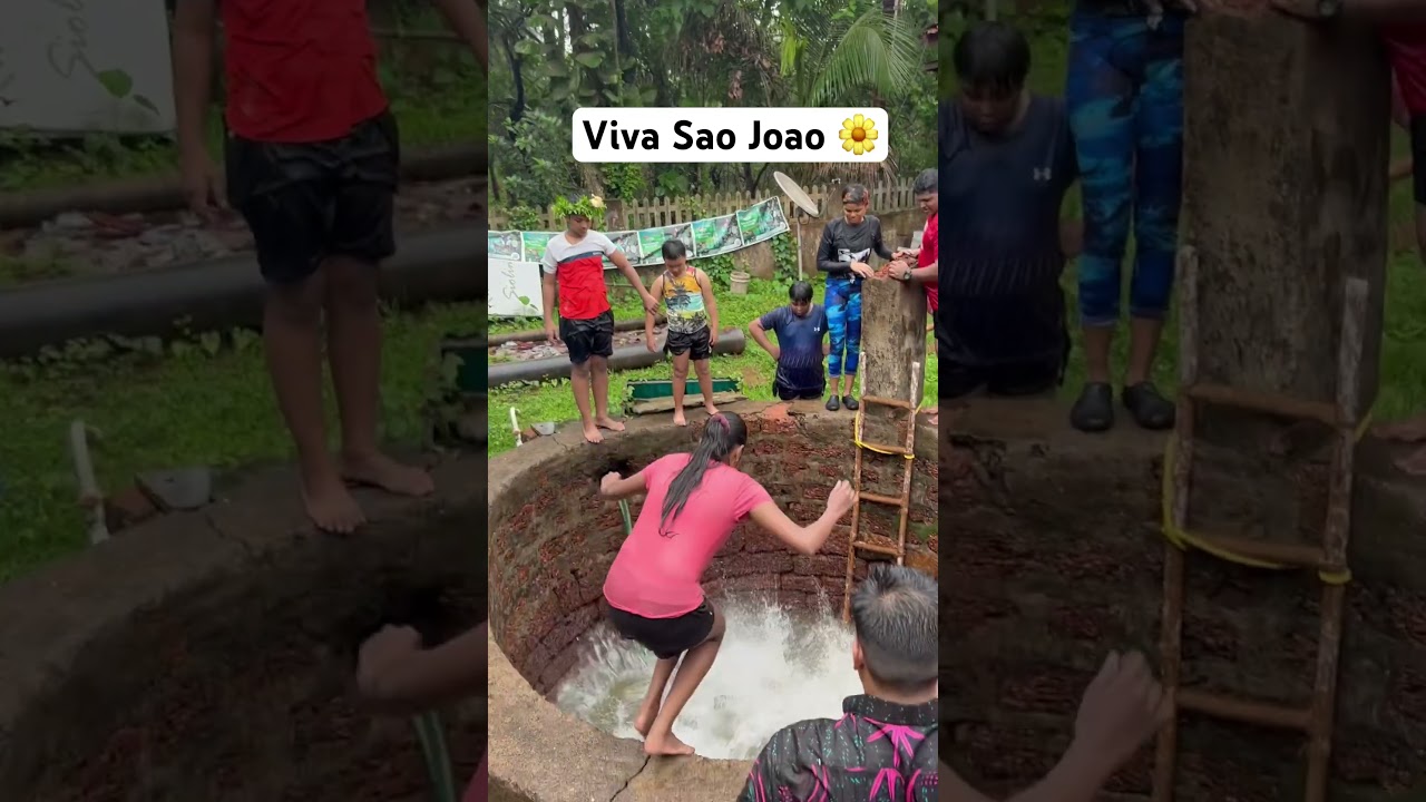 Sao Joao is a local festival celebrated across Goa. #saojoao #s&atilde;ojo&atilde;o #goa #vivas&atilde;ojo&atilde;o #short #vlog