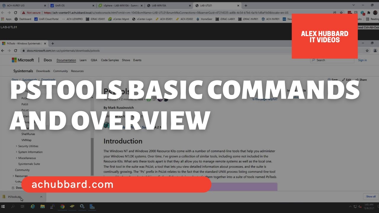 PSTools Basic Commands and Overview