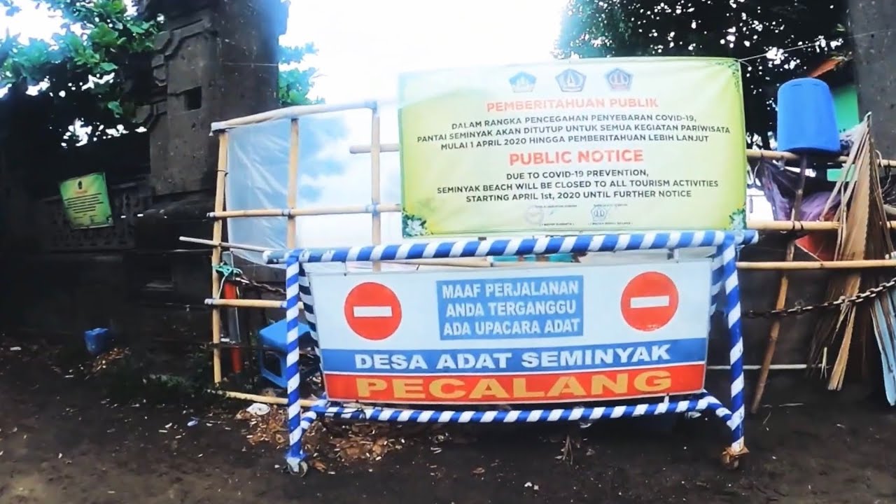 Coronavirus 2020 - lockdown in Seminyak, Bali