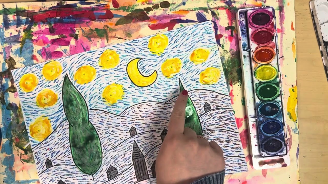 Van Gogh Starry Night Landscape - Part 3