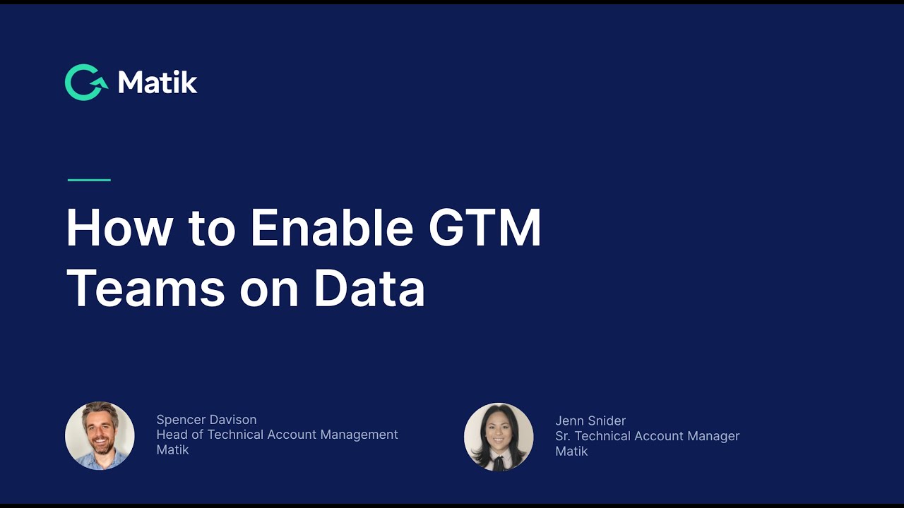 How to Enable GTM Teams on Data