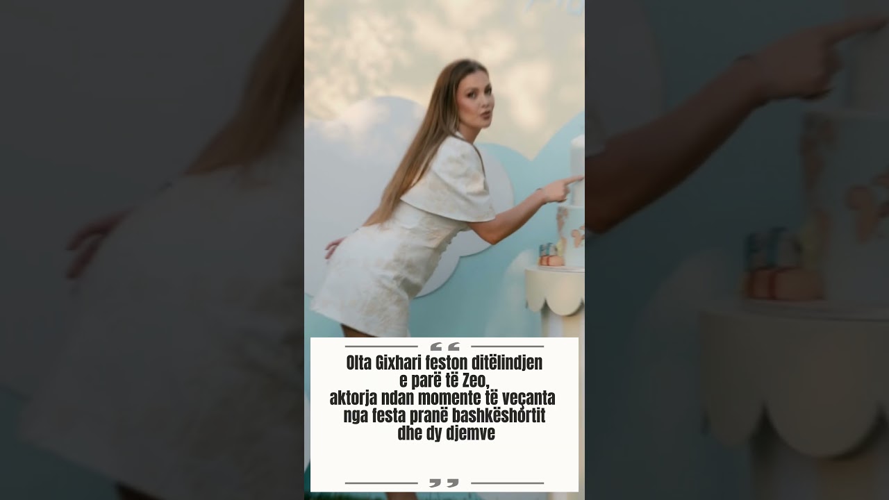 Olta Gixhari feston dit&euml;lindjen e par&euml; t&euml; Zeo,ndan momente nga festa pran&euml; bashk&euml;shortit dhe djemve