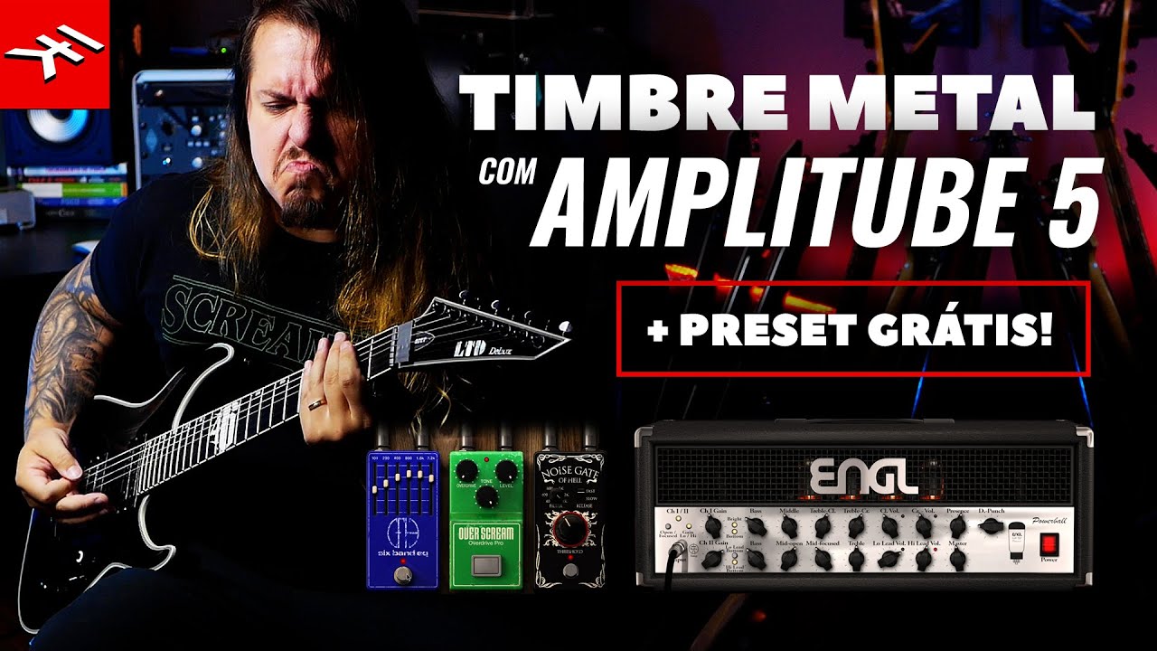 TIMBRE BRUTAL com AMPLITUBE 5 + PRESET GRATUITO!