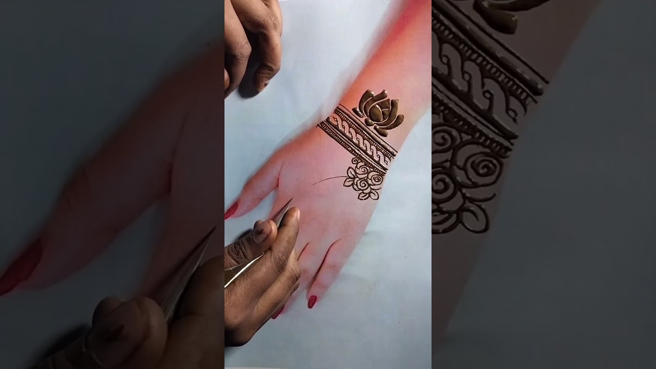 Beautiful mehndi design /easy mehndi design 