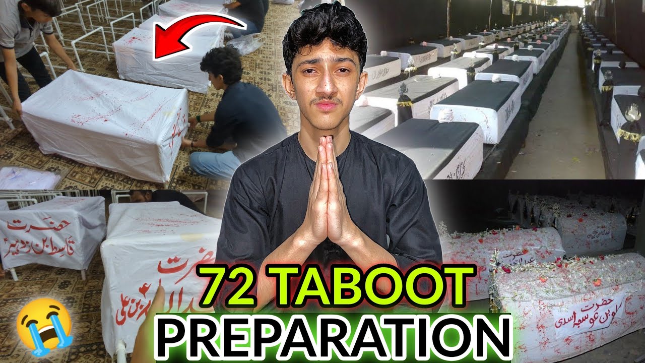 72 TABOOT PREPARATION 2025 | NORTH KARACHI IMAM BARGAH ALE MUHAMMAD