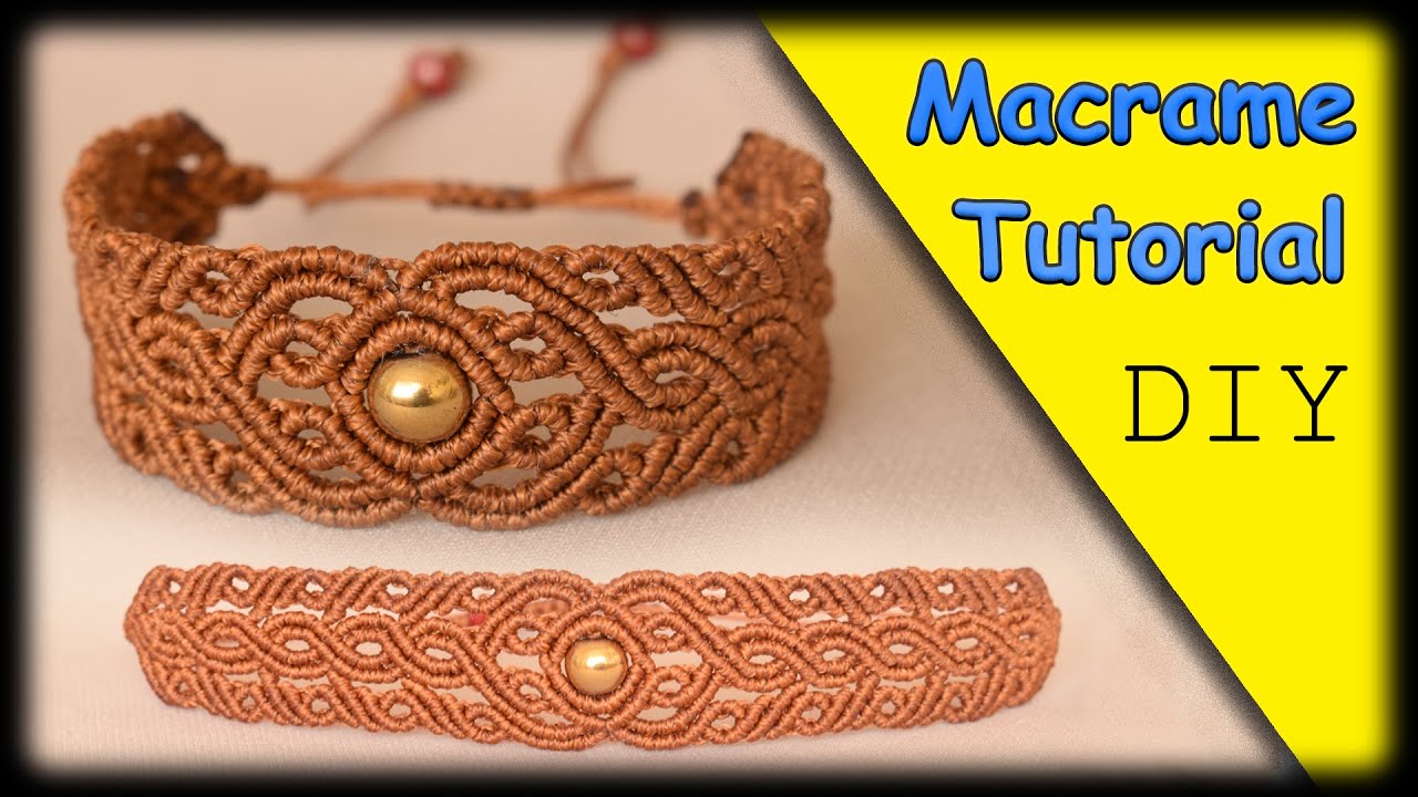 Macrame Tutorial | Easy  Macrame Bracelet Tutorial with Bead | DIY and CRAFTS