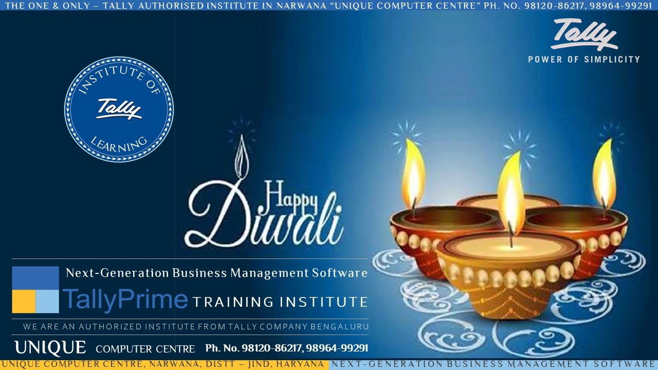 Happy Diwali (2020) Best wishes by Pawan Sir - TallyGURU
