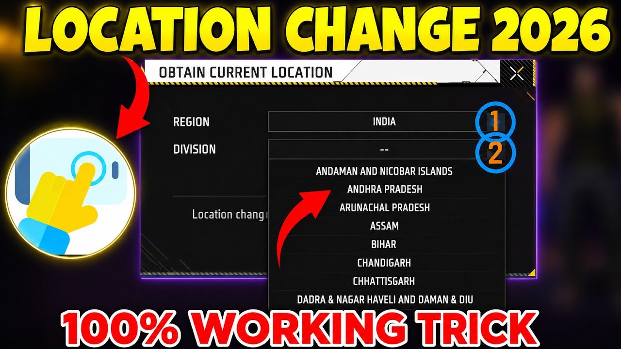 Free Fire Location Change Auto Click 2026 |
