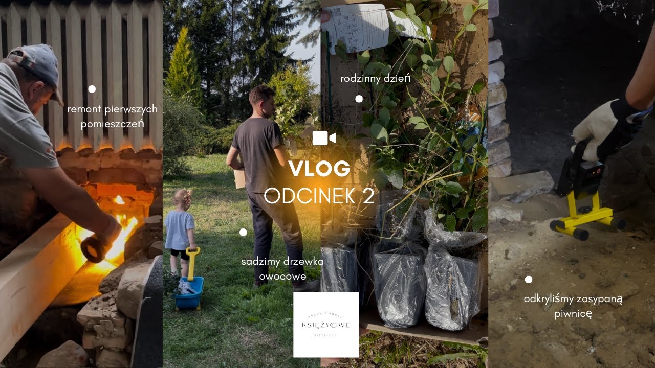 ODCINEK 2 | CO ZNALEŹLIŚMY POD PODŁOGĄ? 🤯| POSTĘPY W REMONCIE | SADZENIE DRZEWEK OWOCOWYCH 🌱👩🏼‍🌾 🍑