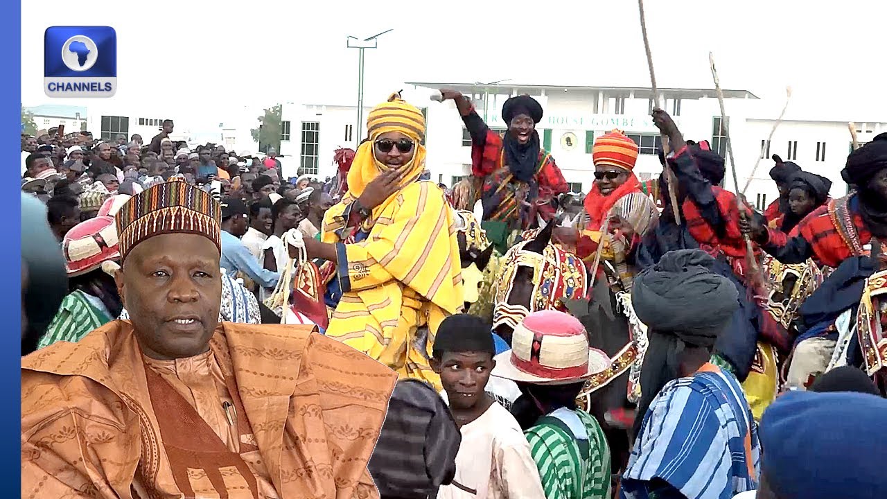 Durbar: Gombe Traditional Leaders Pay Sallah Homage To Gov Yahaya
