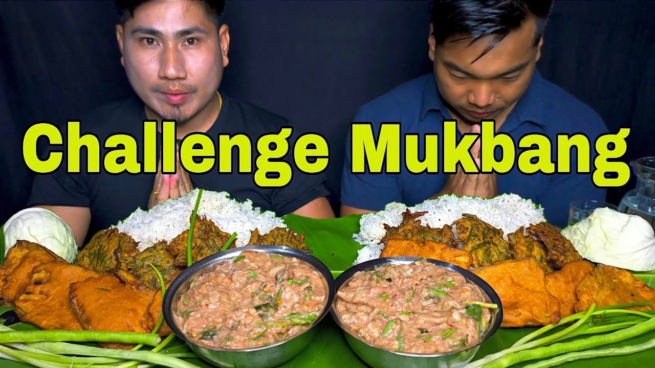 CHALLENGE MUKBANG NUNGAIGADRA//PAN EROMBA//BORA MAYAM//KOBI//