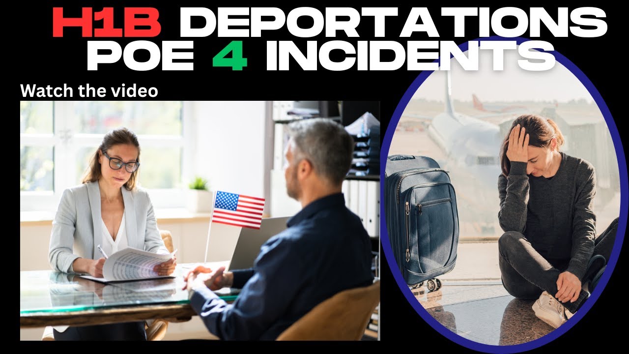 Владельцам виз H1B грозит депортация при въезде в США? | 4 реальных события 