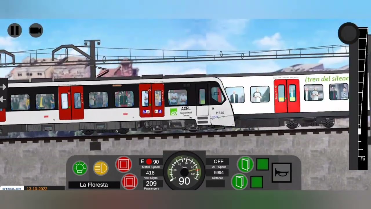 Let's drive a metro |Driving games|  2d metro simulator gameplay