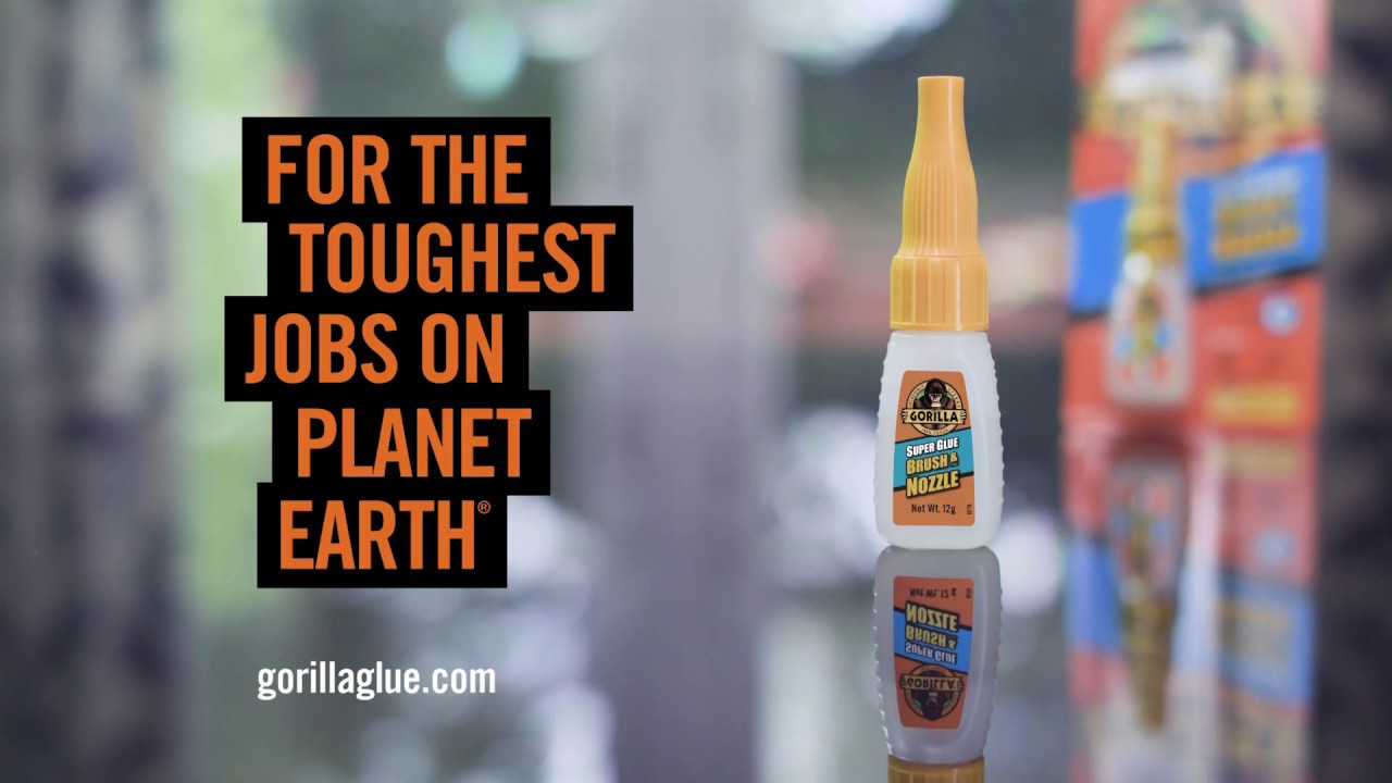 Gorilla Super Glue Brush and Nozzle - Fast Setting Super Glue