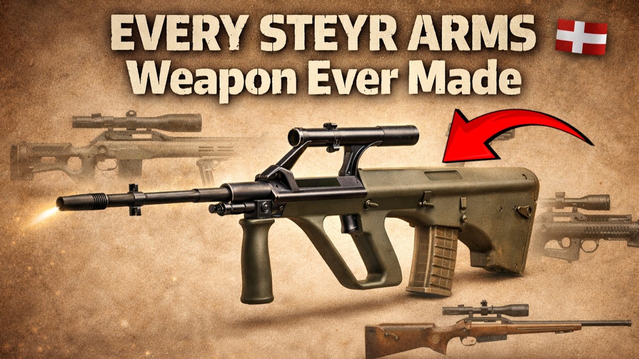 Every Steyr Arms Weapon Ever Made. #wwii #steyr #militaryweapons #history