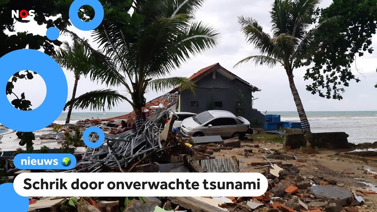 Doden en gewonden door tsunami in Indonesië