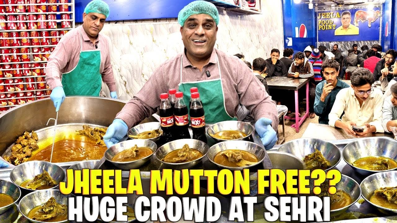 JHEELA SEHRI MEI MUTTON LGA LIA🤭DEAL MEHENGI KARDI😤PORA LAHORE JEELAY PER😱JEELA FOOD POINT LAHORE