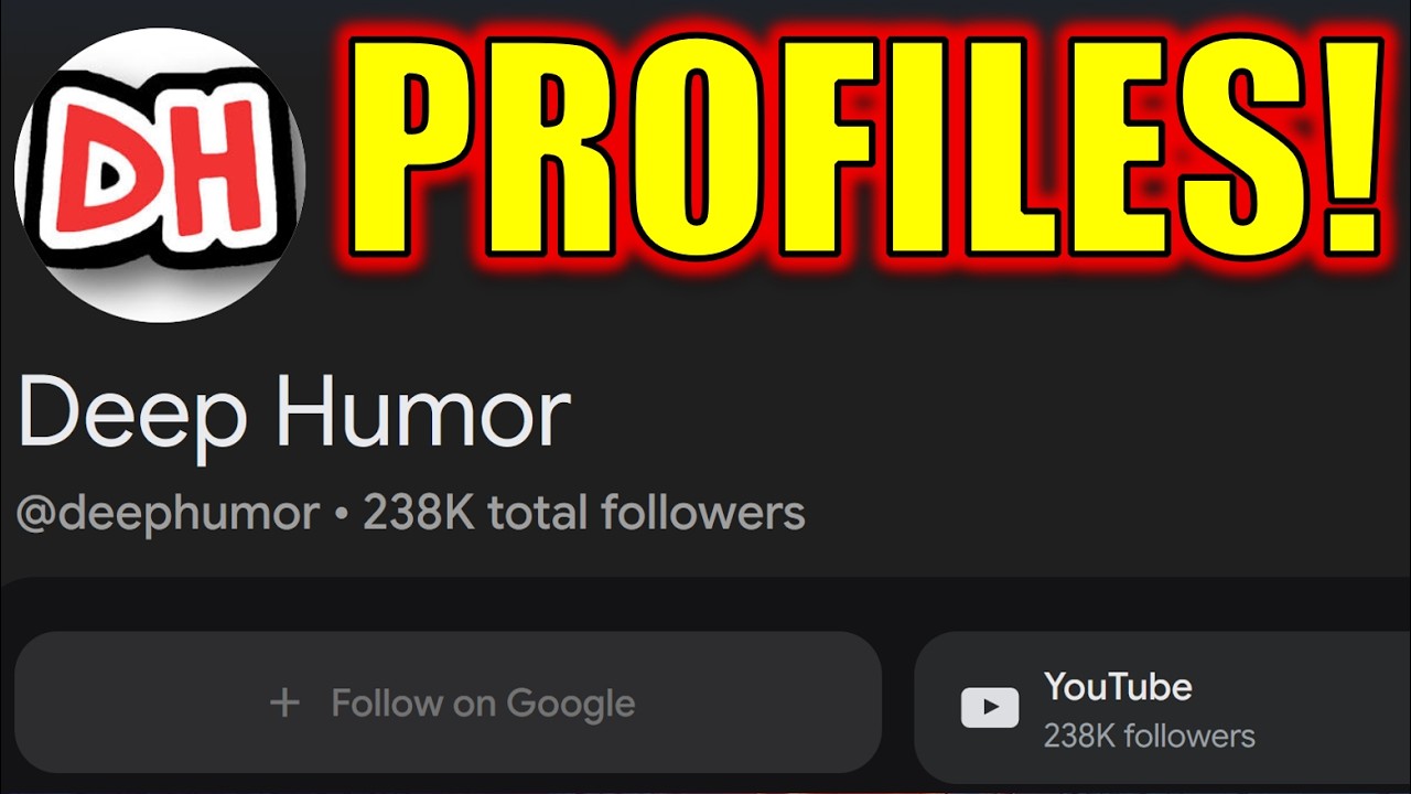 YouTube Profiles are Here!