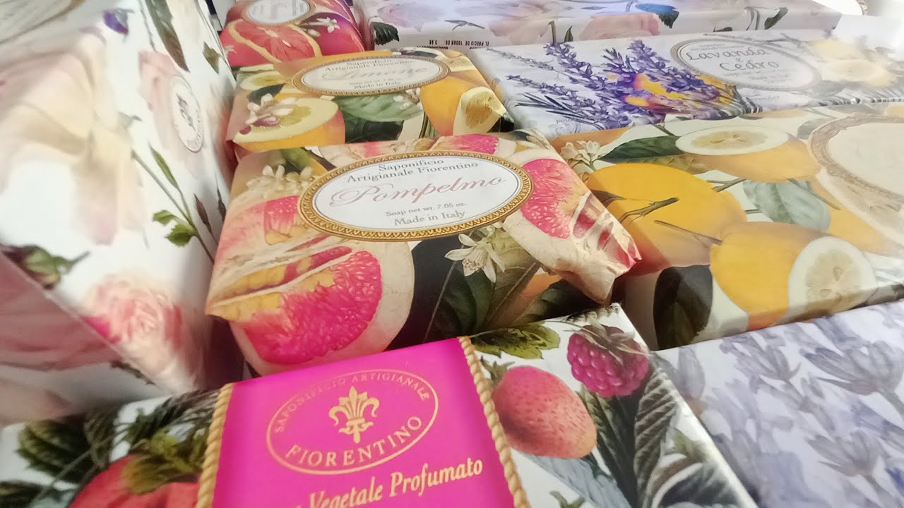 Unboxing gorgeous italian soaps, bellísimos jabones italianos! 💐🇮🇹