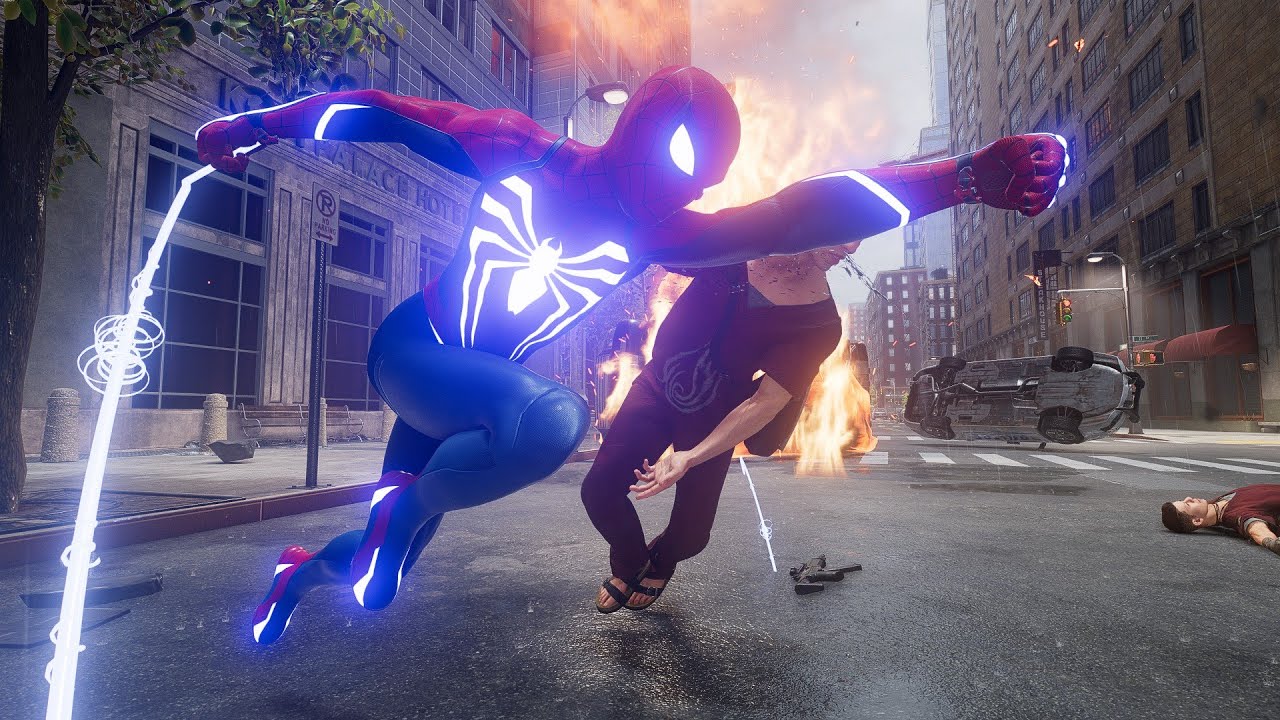 Spider-Man Saving New York