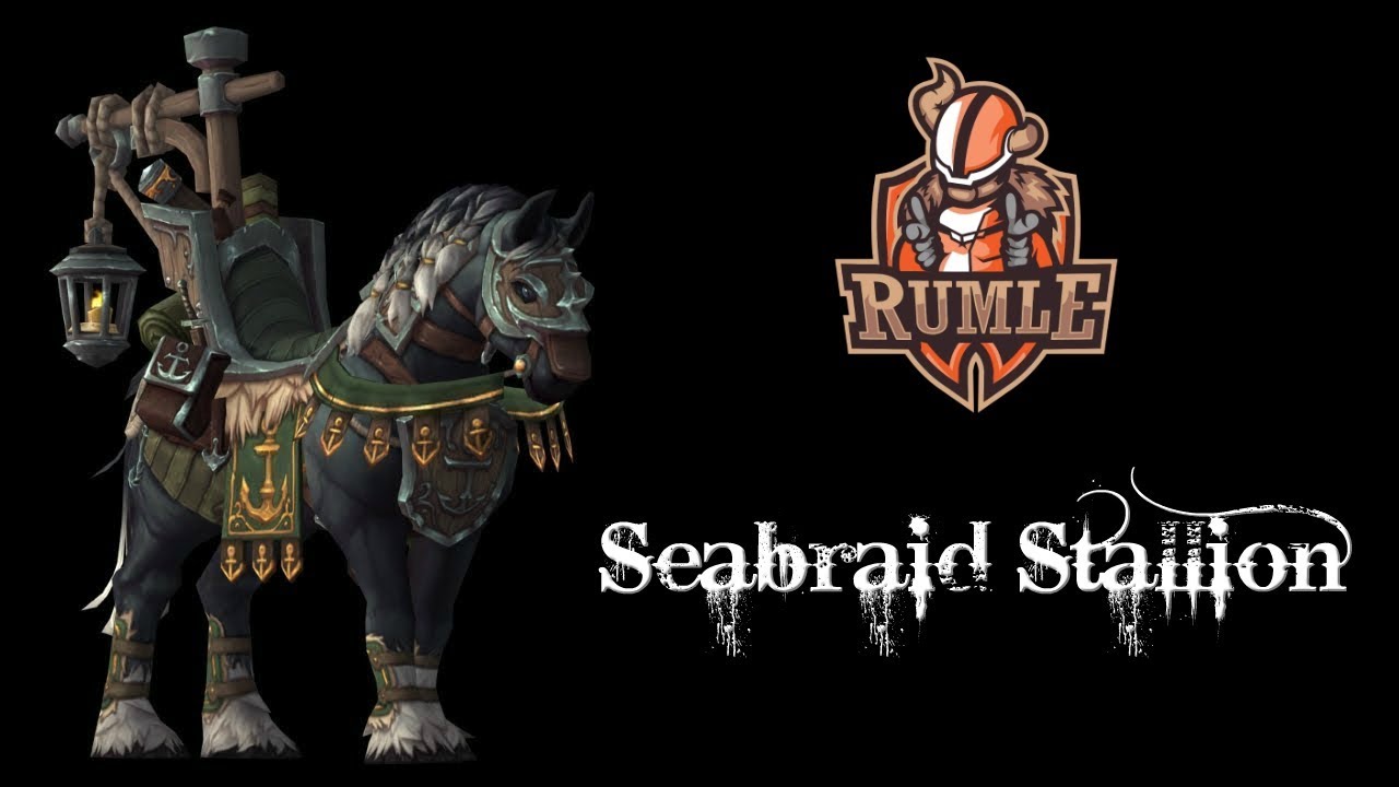 Seabraid Stallion Gameplay & Preview | Battle for Azeroth Collector's Edition Rewards | WoW 7.3.5