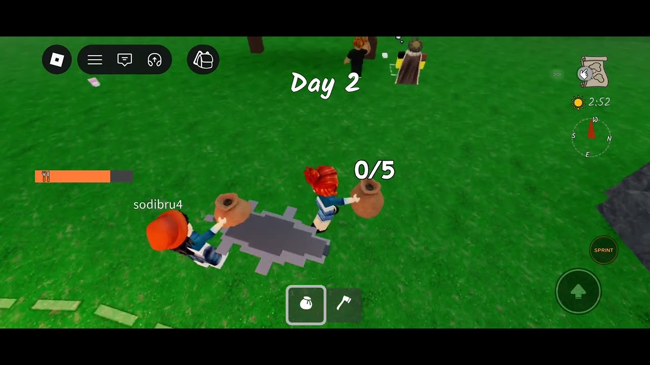 Eu e minha mãe tentando sobreviver 99 noites na Floresta #roblox #99nightintheforest 