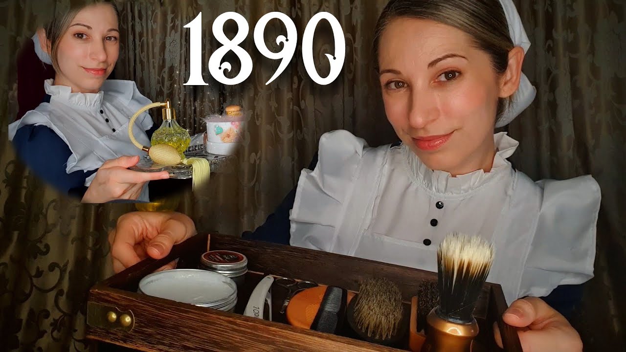 ASMR de Época | Afeitado y Maquillaje en la Era Victoriana | Sirvienta Roleplay