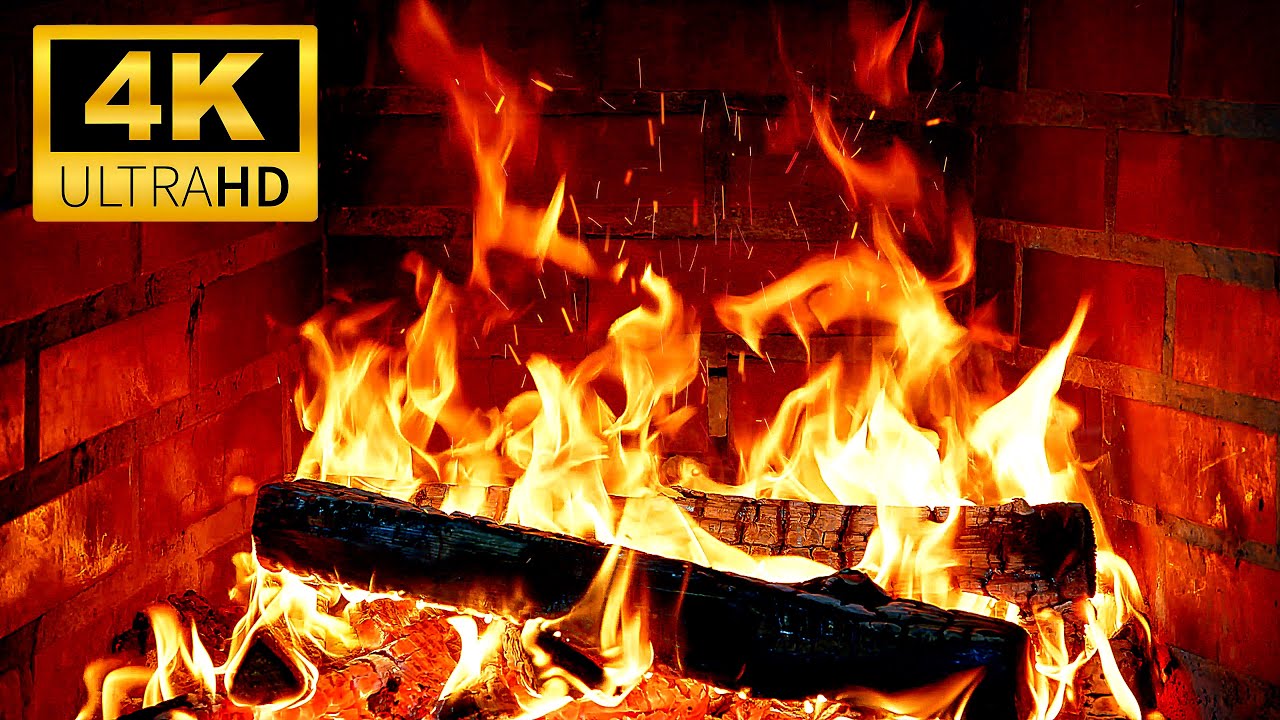 🔥 Perfect 4K UHD Fireplace 🔥 Warm Fireplace with Crackling Fire Sounds | Cozy Fireplace Ambience