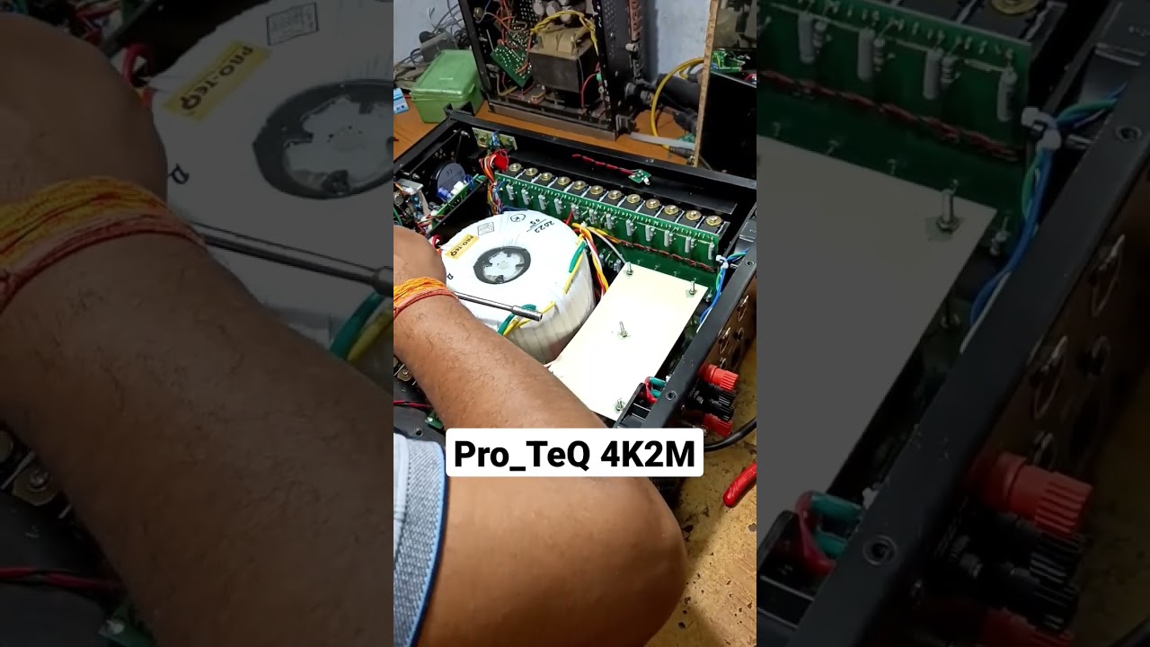 Pro_TeQ 4K2M Dj power Amplifier clipart #djamplifier repairing video