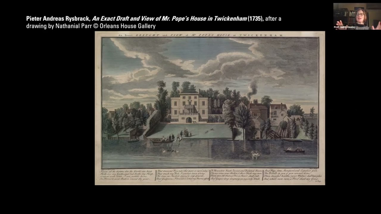 Popes Grotto:Wining and Dining with Alexander Pope. Talk by Prof Judith Hawley London Luminaries s.4